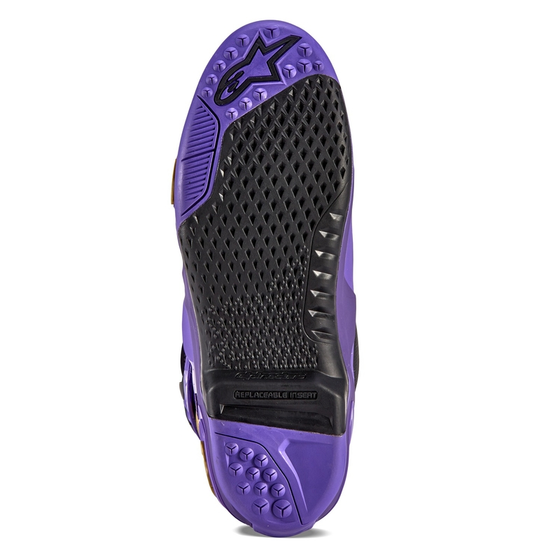 Čižmy na motocykel Alpinestars Tech 10 Limitovaná Edícia Champ fialovo-zlaté