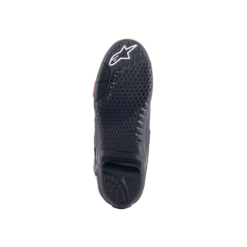 Čižmy na motocykel Alpinestars Tech 10 čierno-fluorescenčno červeno-šedé