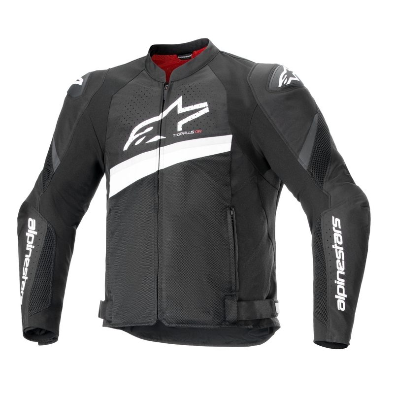 Bunda na motorku Alpinestars T-GP Plus R 4 Airflow čierno-biela