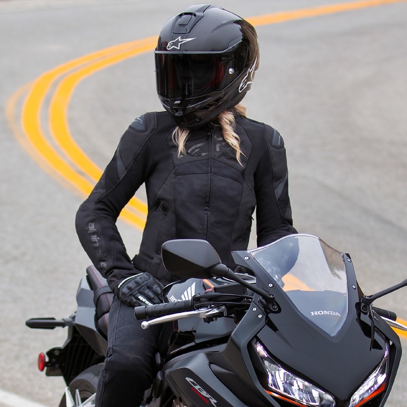Dámska bunda na motorku Alpinestars Stella T-GP Plus R 4 Airflow čierno-čierna