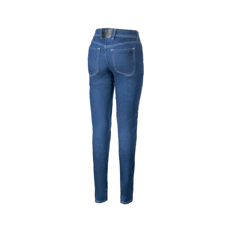 Dámske džínsy na motorku Alpinestars Daisy 3 Denim vyprané modré