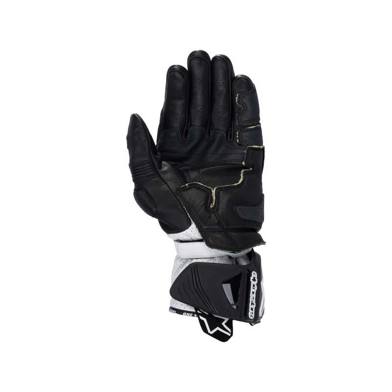 Rukavice na motorku Alpinestars GP PRO R 4 čierno-fluo červeno-biele