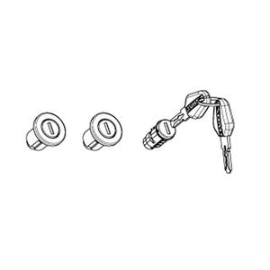 Key kit + 3 black-key cylinders SHAD 203134R for SH35, SH36 and SH38X PRÉMIUM