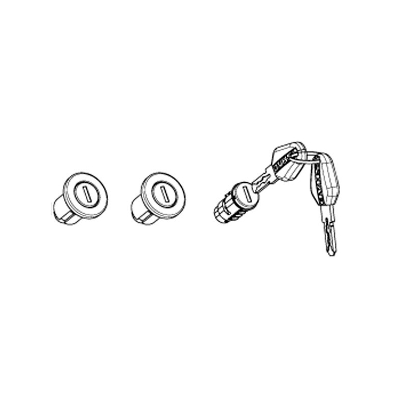 Key kit + 3 black-key cylinders SHAD for SH35, SH36 and SH38X PRÉMIUM
