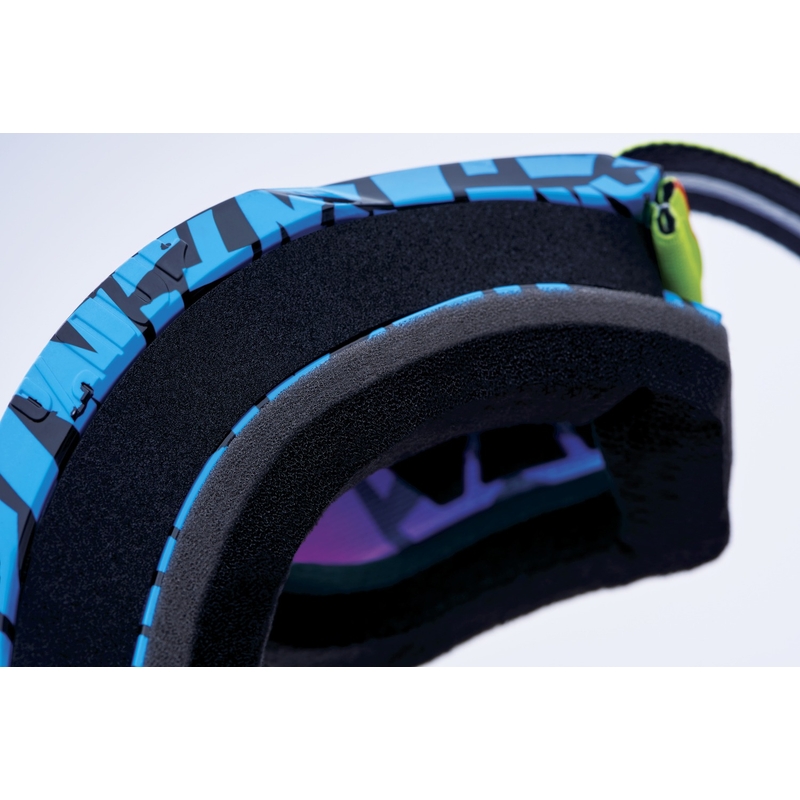 Motokrosové okuliare 100% ACCURI 2 Special UTV/OTG - limitovaná edícia Ken Block červené s chrómovým plexi