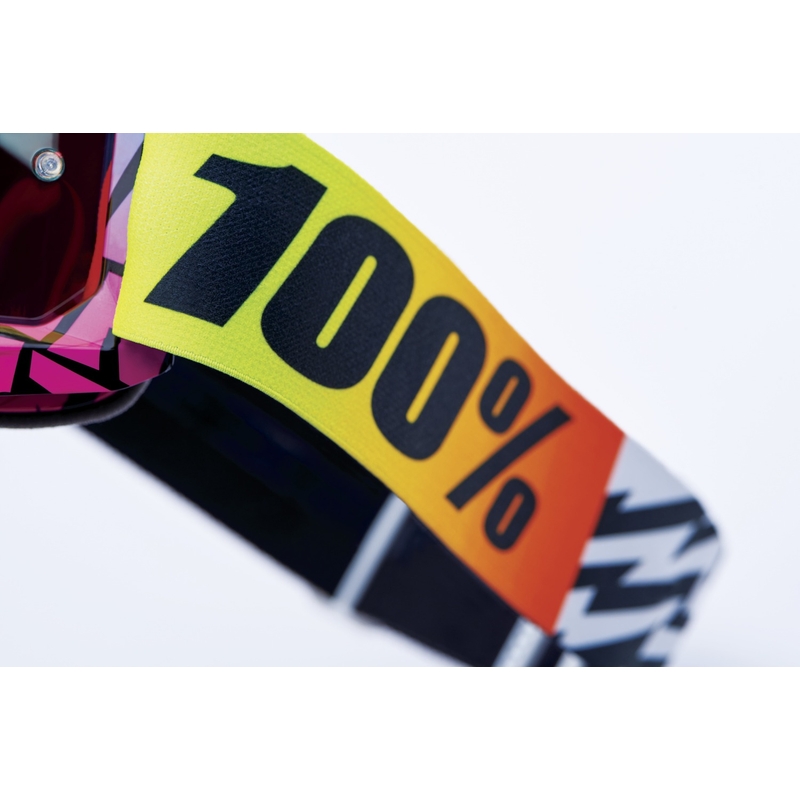 Motokrosové okuliare 100% ACCURI 2 Special UTV/OTG - limitovaná edícia Ken Block červené s chrómovým plexi