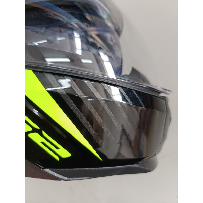 Vyklápacia prilba na motorku LS2 FF902 Scope Skid čierno-fluo žltá - II. akosť