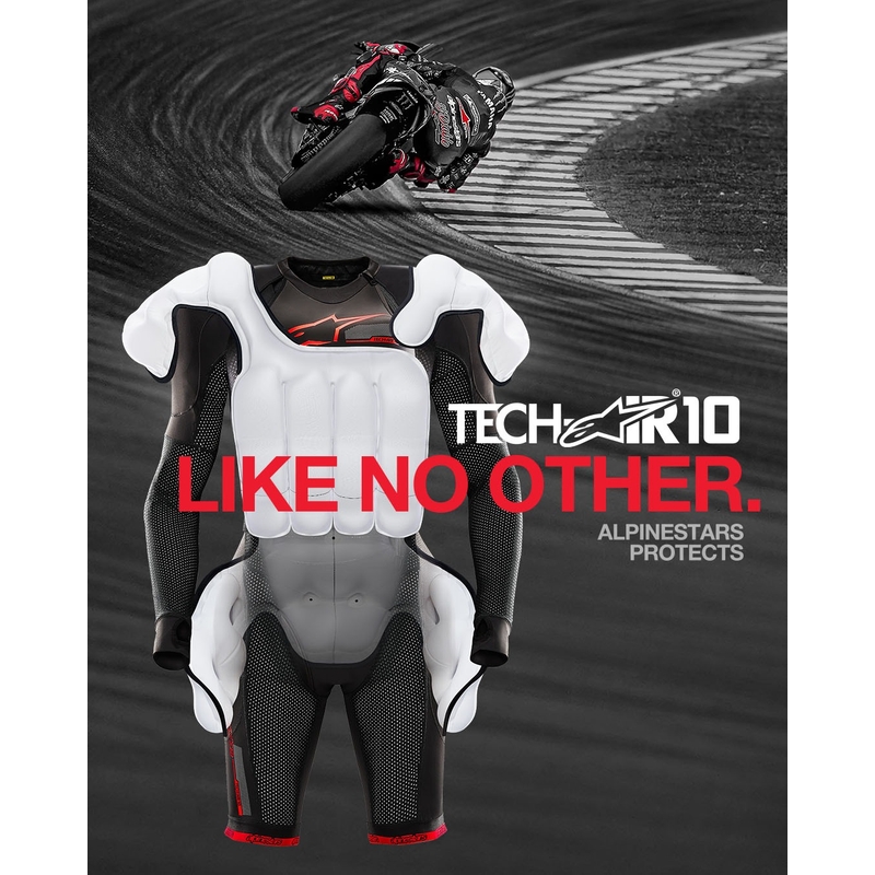Airbagový systém Alpinestars TECH-AIR®10 čierno-červeno-šedý
