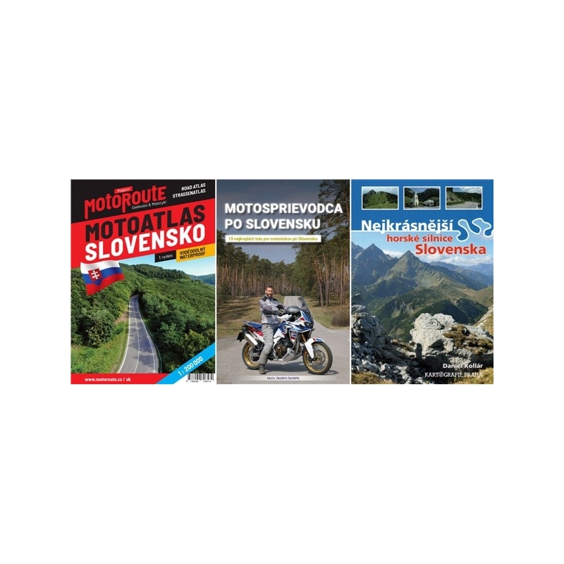 Sada kníh s motosprievodcami Slovenský balíček