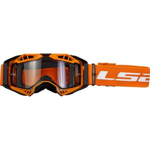 Motokrosové okuliare LS2 Aura Enduro čierno-oranžové číre plexi