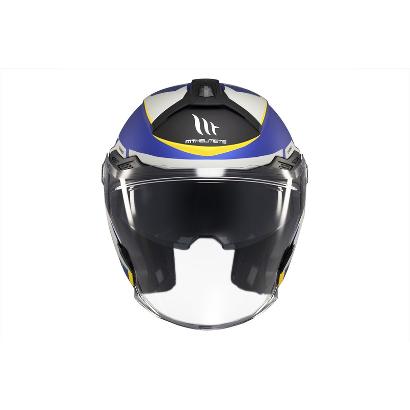 Otvorená prilba MT Cosmo SV Cruiser matná modro-čierno-šedá