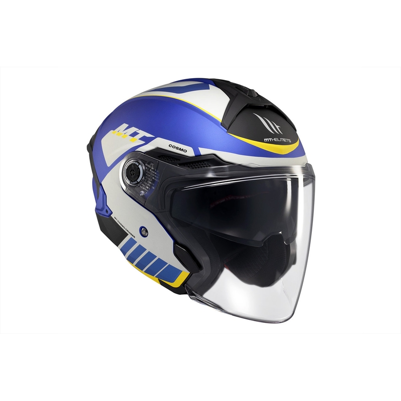 Otvorená prilba MT Cosmo SV Cruiser matná modro-čierno-šedá