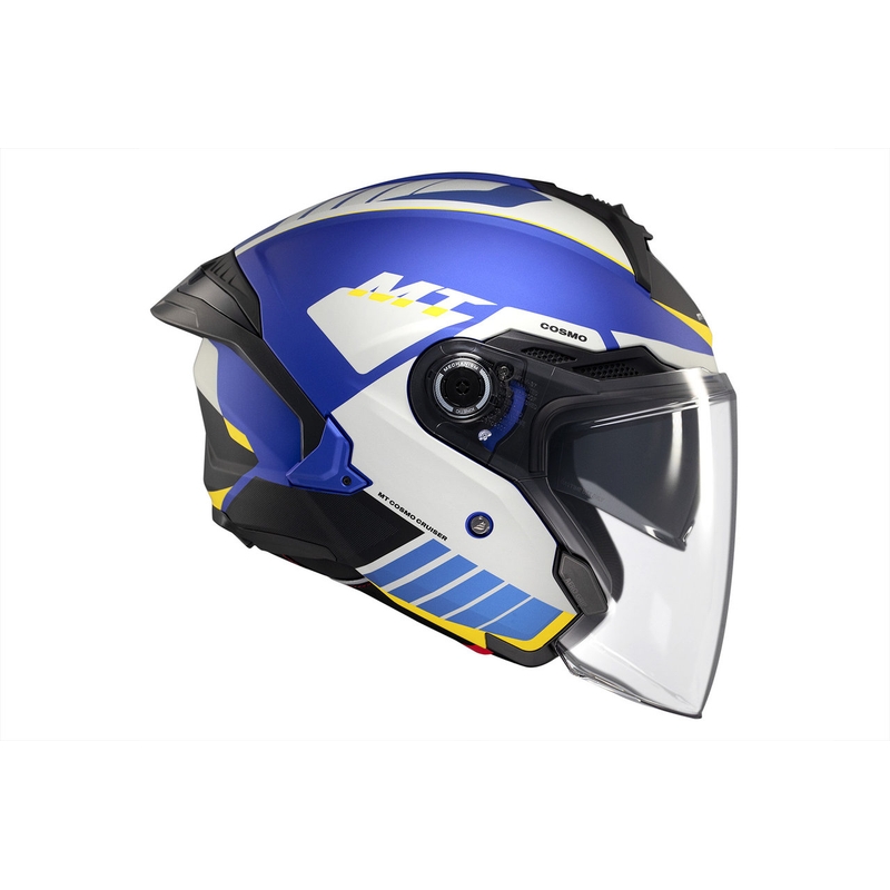 Otvorená prilba MT Cosmo SV Cruiser matná modro-čierno-šedá