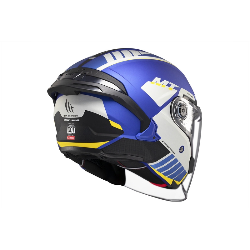 Otvorená prilba MT Cosmo SV Cruiser matná modro-čierno-šedá