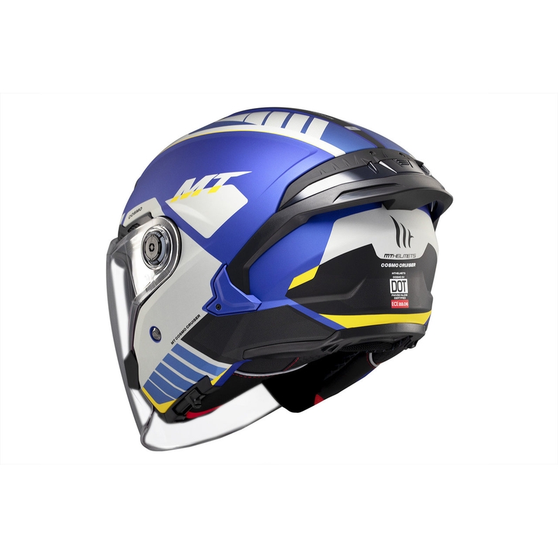 Otvorená prilba MT Cosmo SV Cruiser matná modro-čierno-šedá