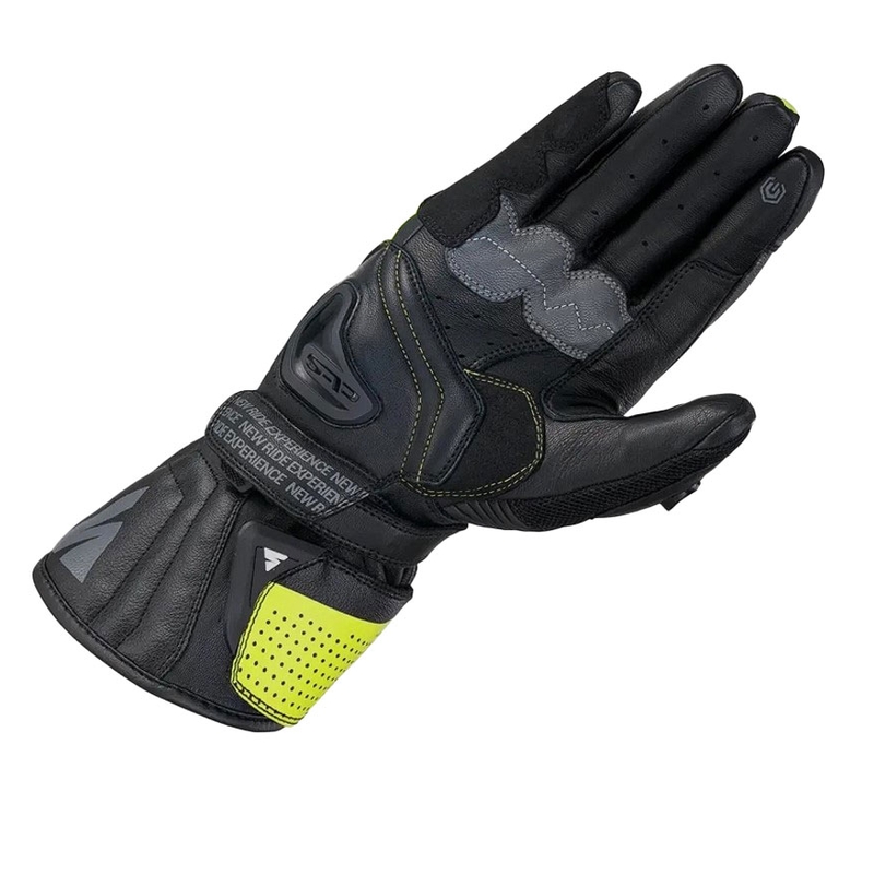Rukavice na motorku Shima STR-2 Vent fluo žlté