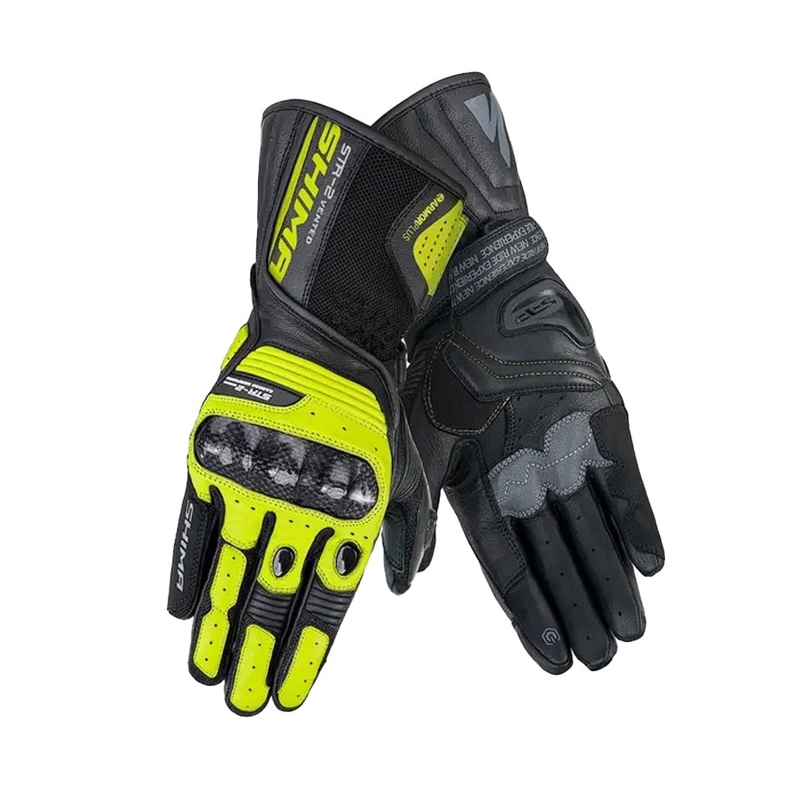 Rukavice na motorku Shima STR-2 Vent fluo žlté