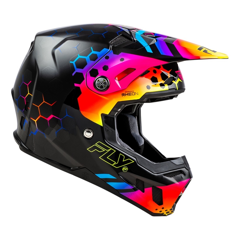 Motokrosová prilba FLY Racing Formula CC Tektonic čierno-žlto-ružová