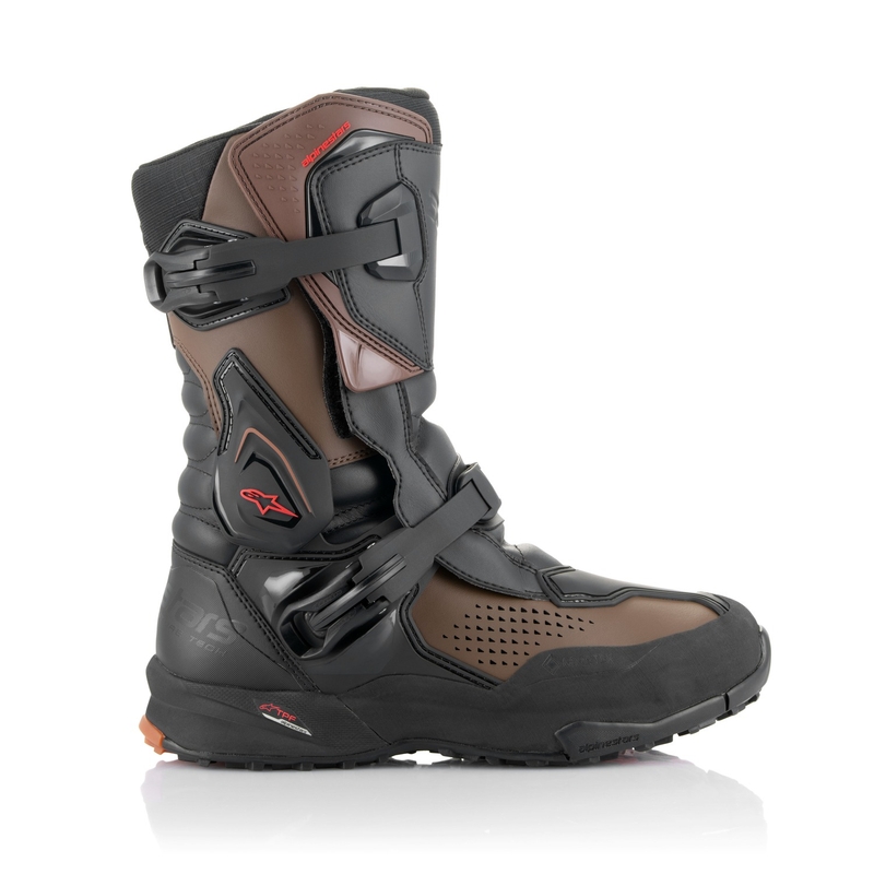 Topánky na motorku Alpinestars XT-8 GORE-TEX čierno-hnedé