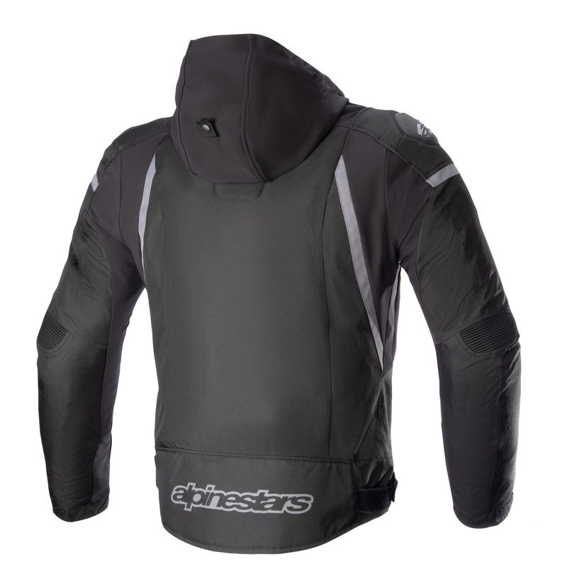 Bunda na motorku Alpinestars Zaca Waterproof čierno-tmavo šedá