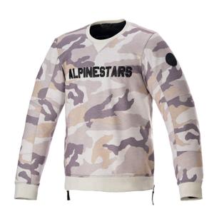 Bunda na motorku Alpinestars Legit Crew Fleece svetlo camo-šedá
