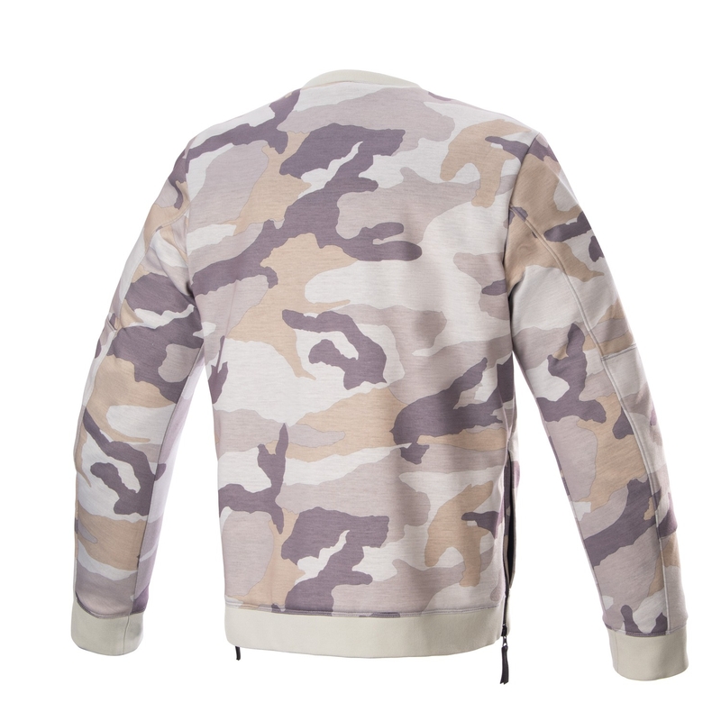 Bunda na motorku Alpinestars Legit Crew Fleece svetlo camo-šedá