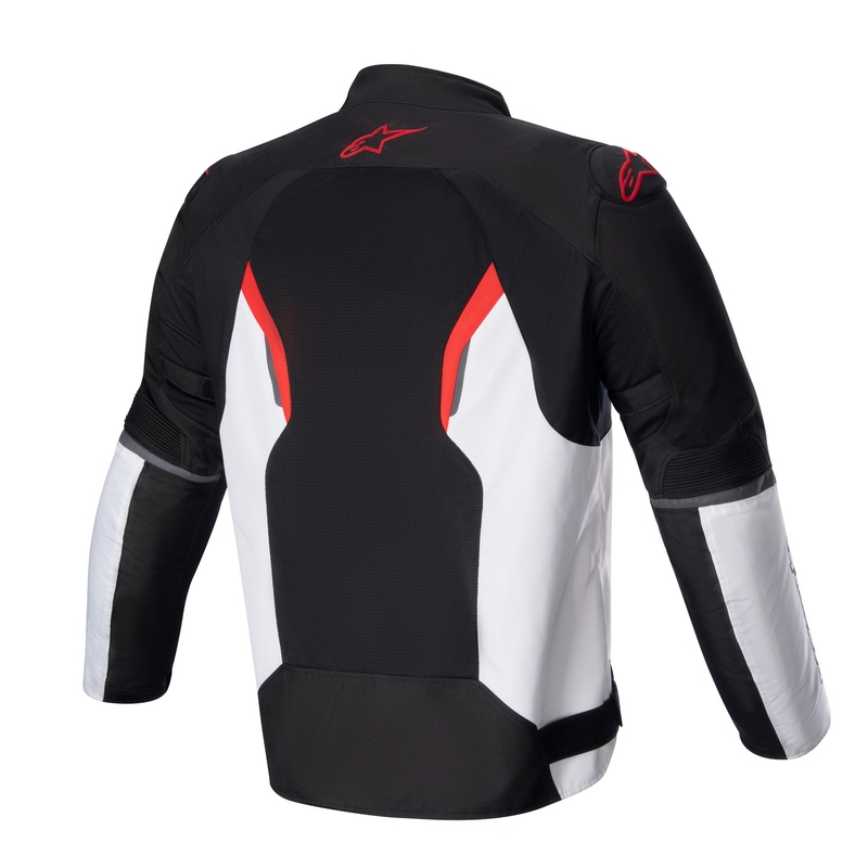 Bunda na motorku Alpinestars AST AIR TECH-AIR 5 kompatibilná čierno-bielo-fluo červená