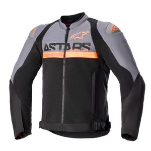 Bunda na motorku Alpinestars SMX Air tmavo šedo-čierno-fluo oranžová