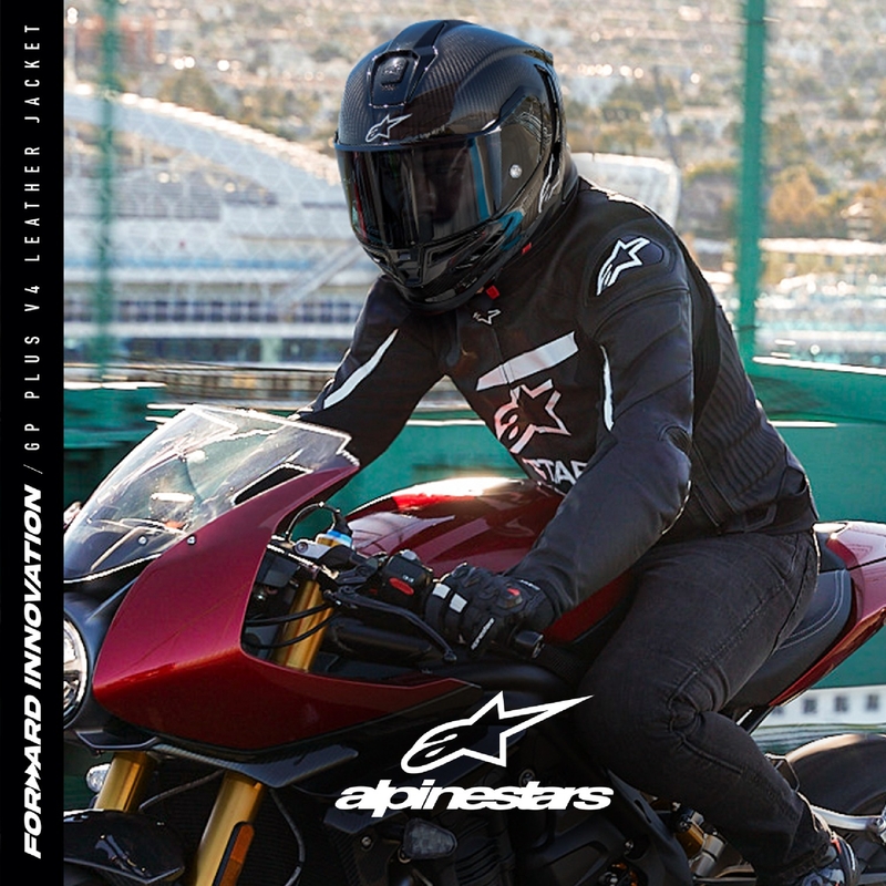 Bunda na motorku Alpinestars GP PLUS 4 čierno-biela