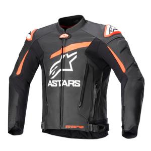 Bunda na motorku Alpinestars GP PLUS 4 čierno-fluo červeno-biela