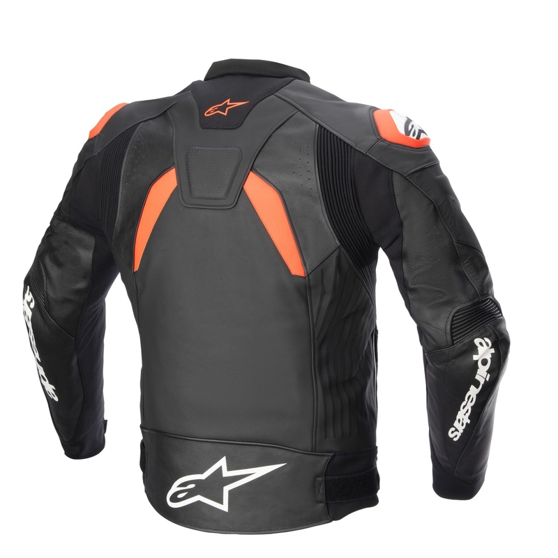 Bunda na motorku Alpinestars GP PLUS 4 čierno-fluo červeno-biela