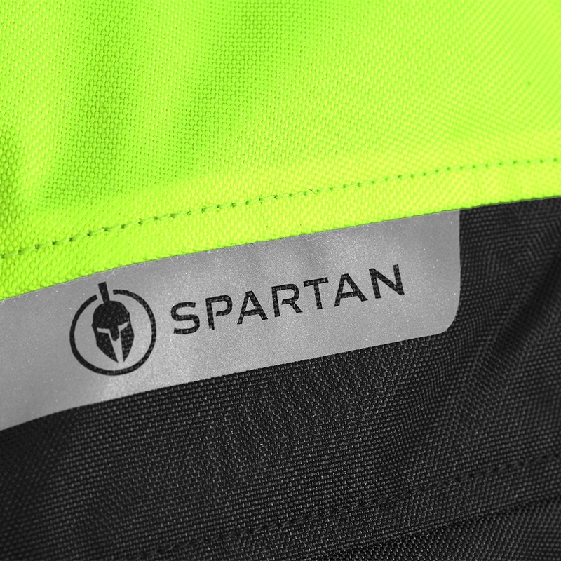 Bunda na motocykel Oxford Spartan Long WP čierno-fluorescenčno žltá