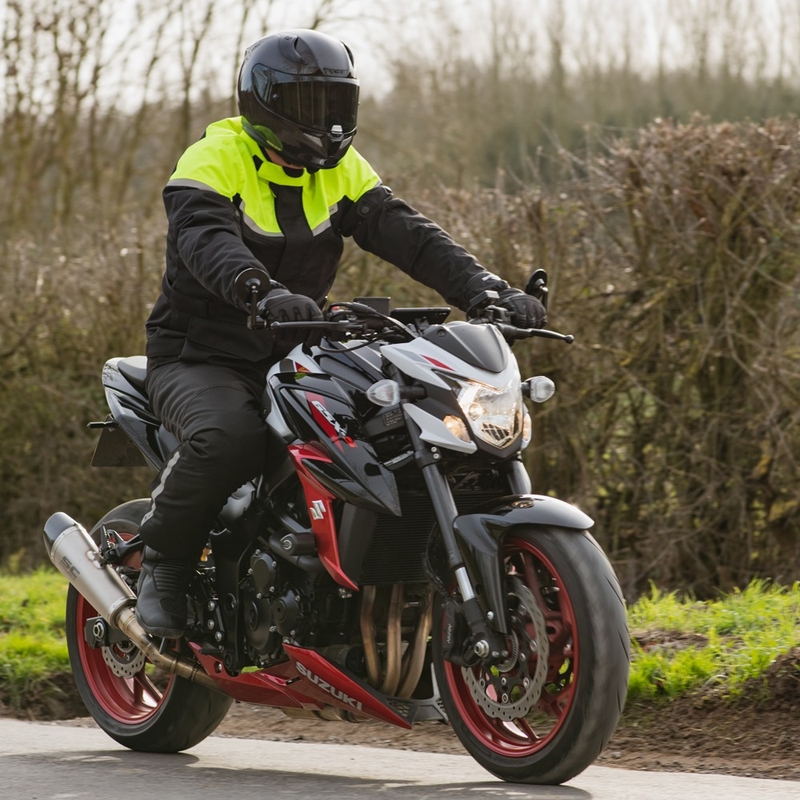 Bunda na motocykel Oxford Spartan Long WP čierno-fluorescenčno žltá
