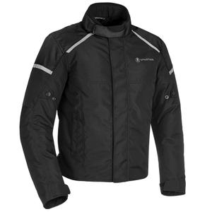 Bunda na motocykel Oxford Spartan Short WP čierna