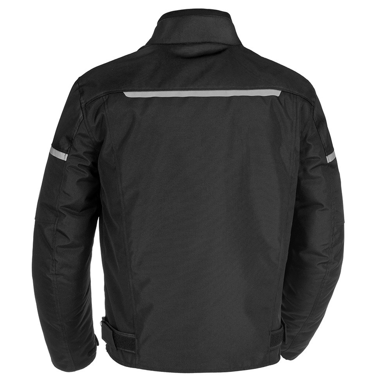 Bunda na motocykel Oxford Spartan Short WP čierna