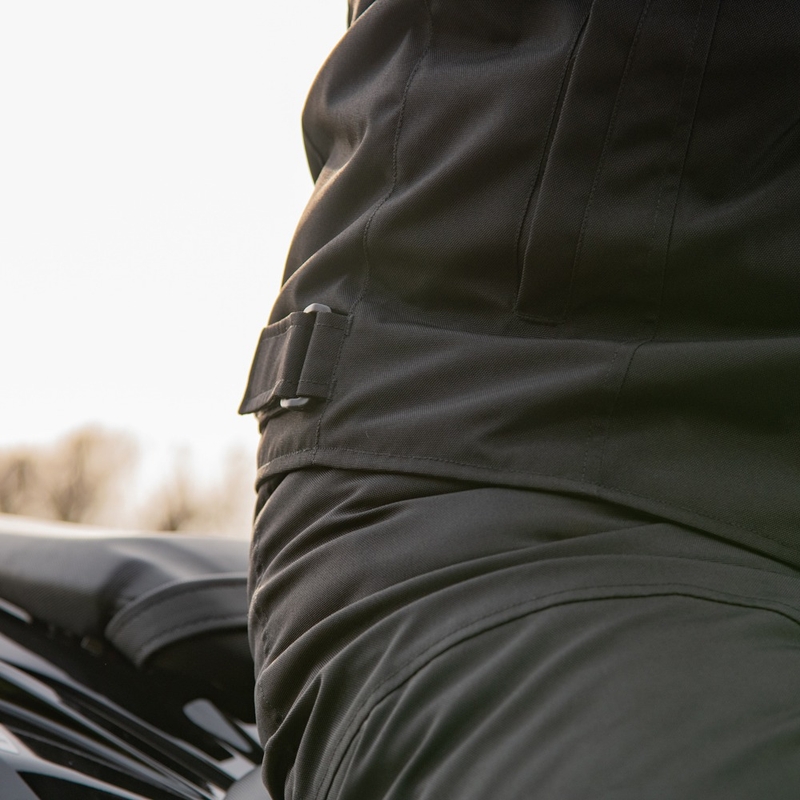 Bunda na motocykel Oxford Spartan Short WP čierno-fluorescenčno žltá