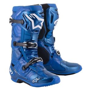Čižmy na motocykel Alpinestars Tech 10 modro-čierno-biele