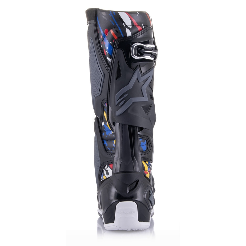 Čižmy na motocykel Alpinestars Tech 10 Limitovaná Edícia Renen čierno-šedo-bielo-multicolor