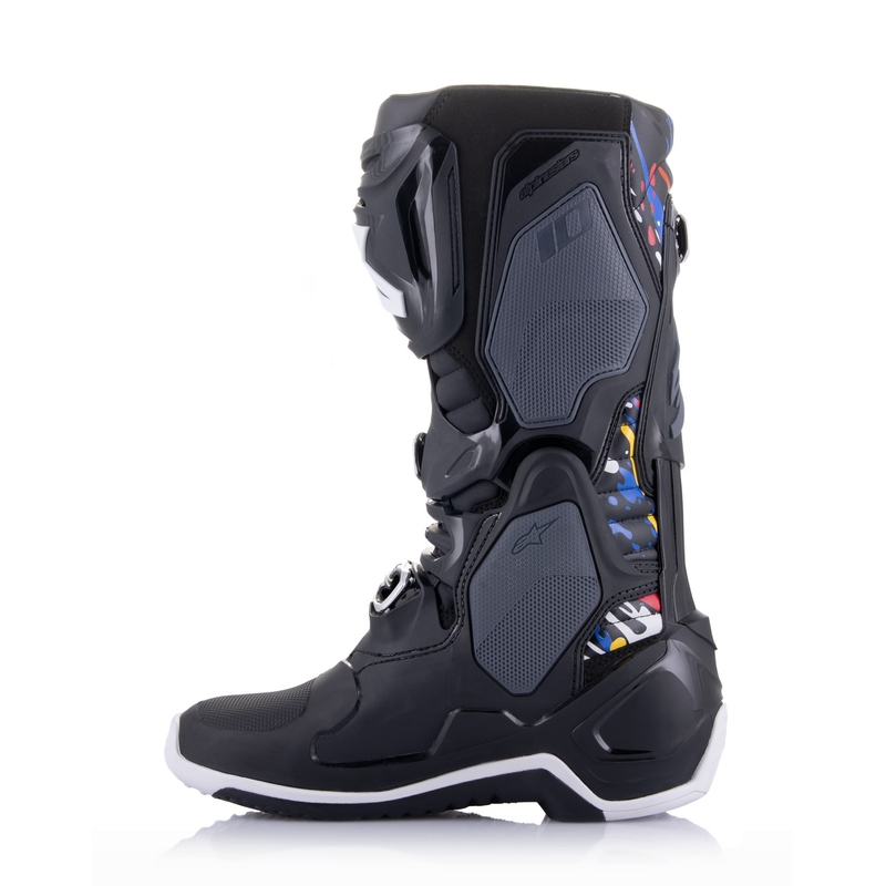 Čižmy na motocykel Alpinestars Tech 10 Limitovaná Edícia Renen čierno-šedo-bielo-multicolor