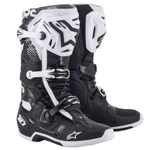 Čižmy na motocykel Alpinestars Tech 10 čierno-biele