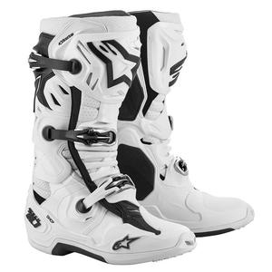 Čižmy na motocykel Alpinestars Tech 10 Supervented Perforované biele