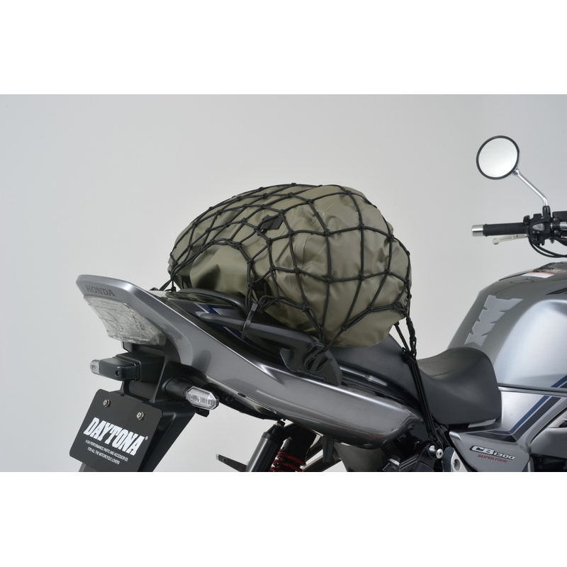 Pružná batožinová sieť na motocykel s plastovými háčikmi Daytona 40 x 40 cm čierna