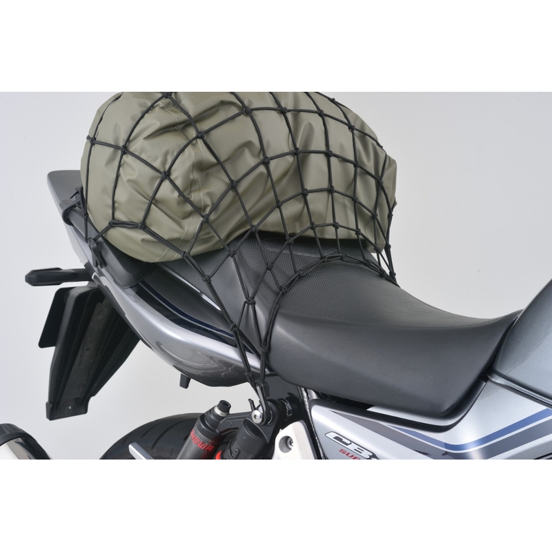 Pružná batožinová sieť na motocykel s plastovými háčikmi Daytona 40 x 40 cm čierna