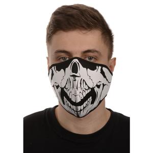 Maska na tvár Emerze Skull čierno-biela