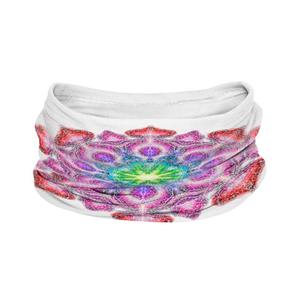 Multifunkčný nákrčník nanosilver® Mandala biely