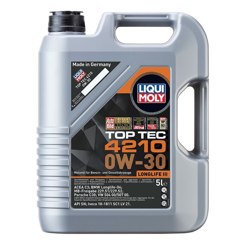 Syntetický motorový olej LIQUI MOLY Top Tec 4210 0W - 30 5 l