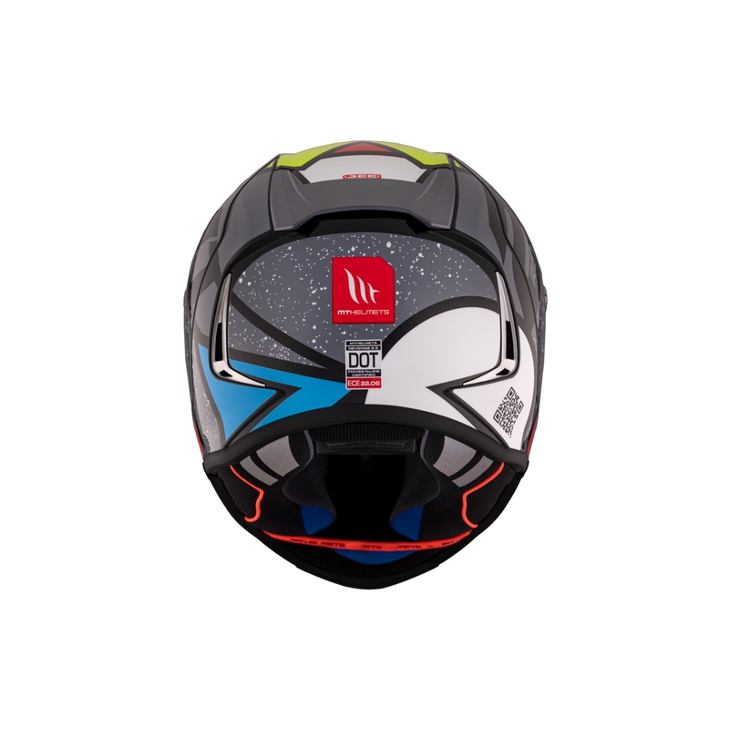 Integrálna helma na motorku MT REVENGE 2 S Light CO lesklá čierno-červeno-žltá