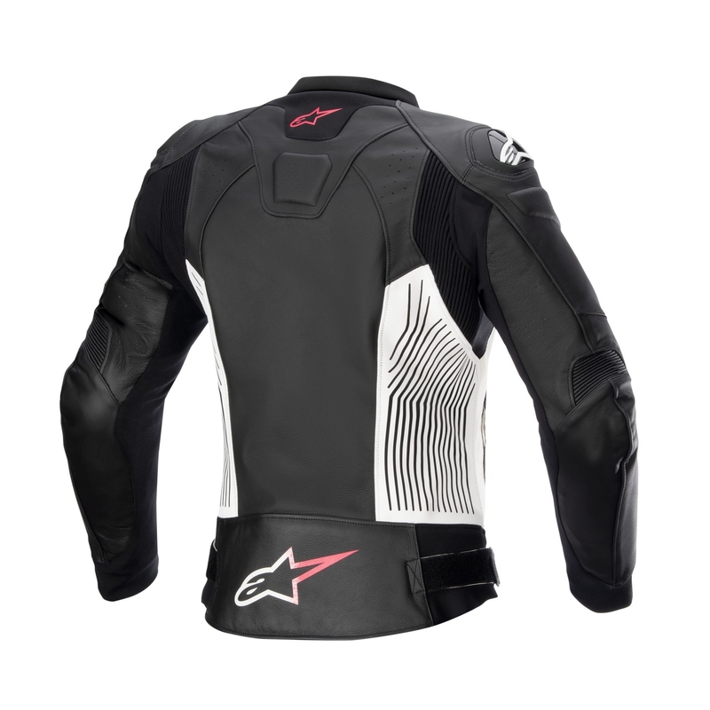 Dámska bunda na motorku Alpinestars GP PLUS 4 čierno-bielo-ružová