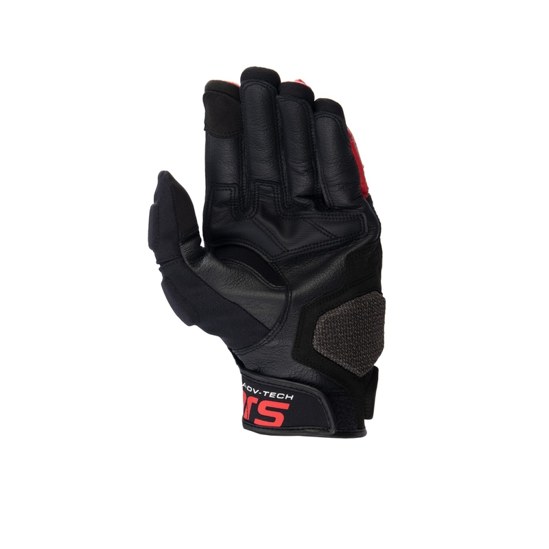 Rukavice na motorku Alpinestars Halo čierno-bielo-červené