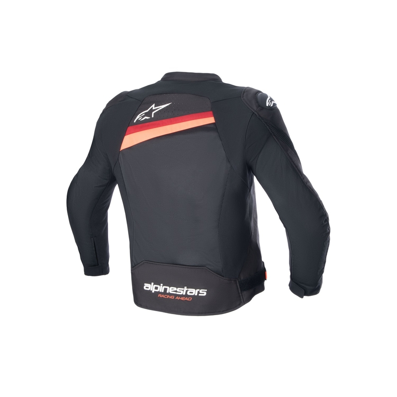 Bunda na motorku Alpinestars T-GP PLUS R 4 Airflow čierno-fluo červená